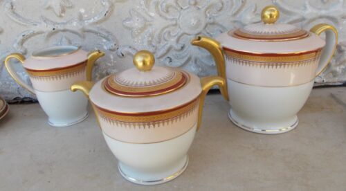 Tea tea porcelain coffee Limoges Ahrenfeldt gilding