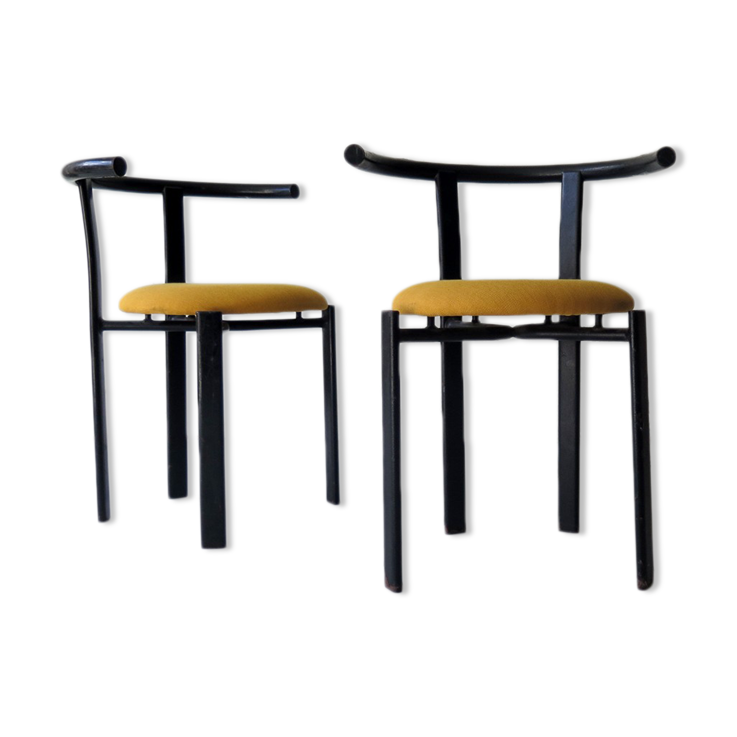 Metal armchairs, 1980s