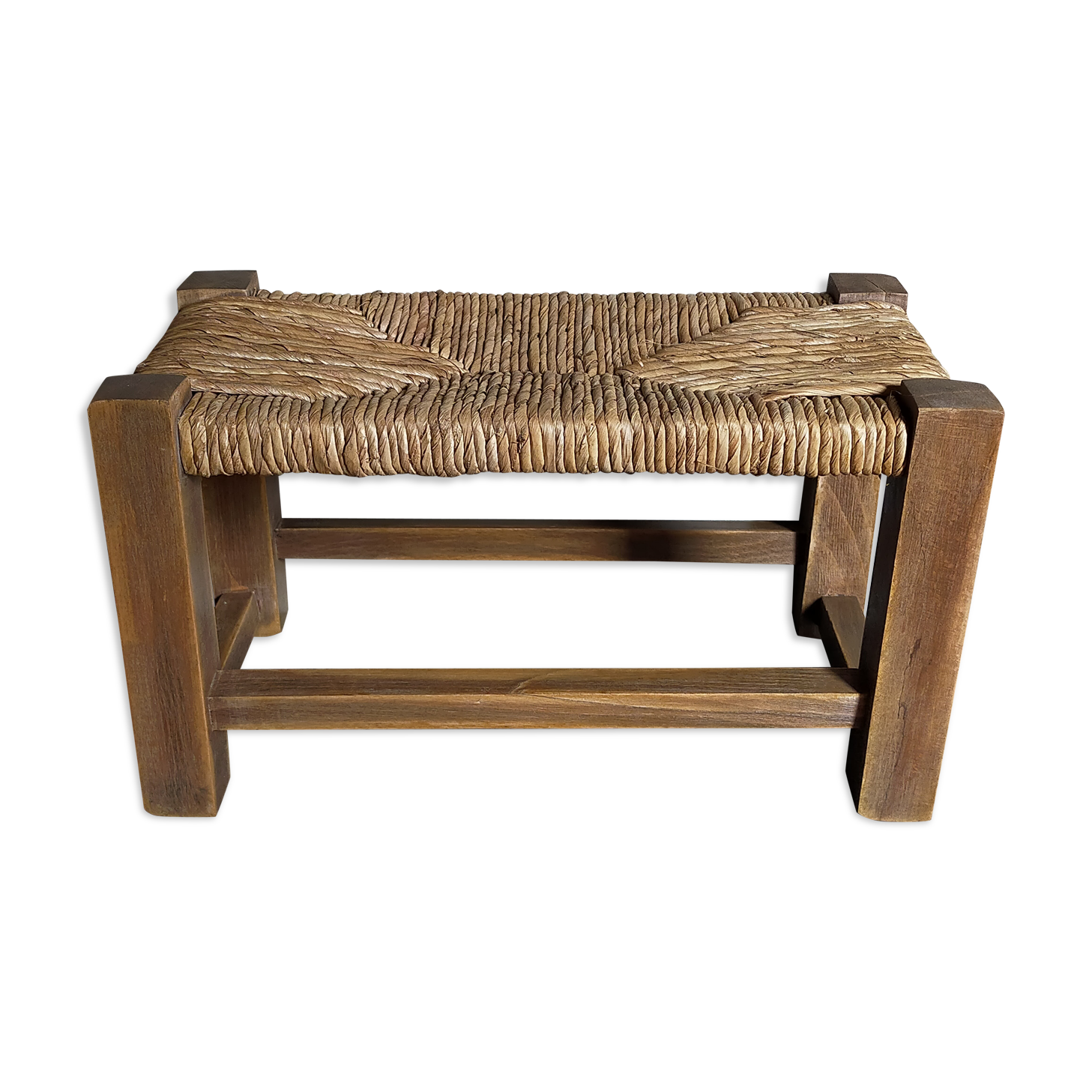 Massive wooden foot resting leg