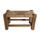 Massive wooden foot resting leg