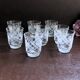 Set of 8 mini liqueur glasses Art Deco style France