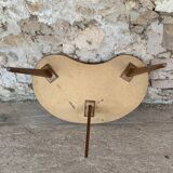 Coffe table vintage bean-shaped in formica, tripod foot, circa 1960s