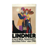 Original exhibition poster by Richard Lindner, Galeria Maeght, Barcelona, 1980