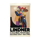 Affiche originale d'exposition de Richard Lindner, galeria Maeght, Barcelona, 1980