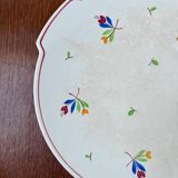 Gien cake dish "Rose-Marie" – hand-decorated earthenware