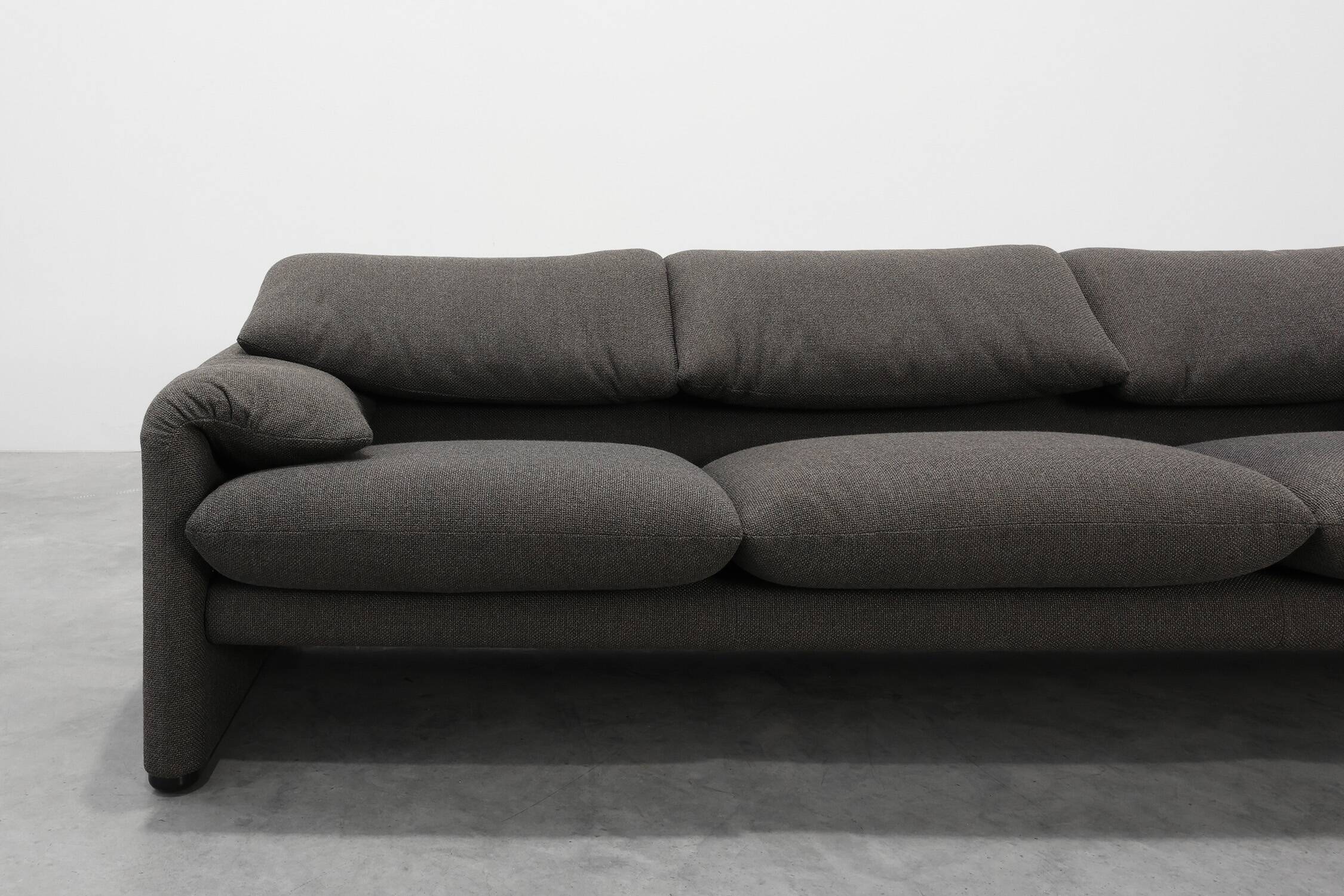 Cassina Three‑Seat Sofa by Vico Magistretti, Italy, 1990