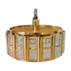 Mid-Century Scandinavian Brass and Glass Ceiling Light by C. Fagerlund for Orrefors, 1960s