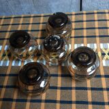 5 verres vintage