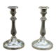 Two antique candle holders