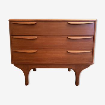 Commodity vintage teak hairdresser by tricoire - vecchione for tv furniture.