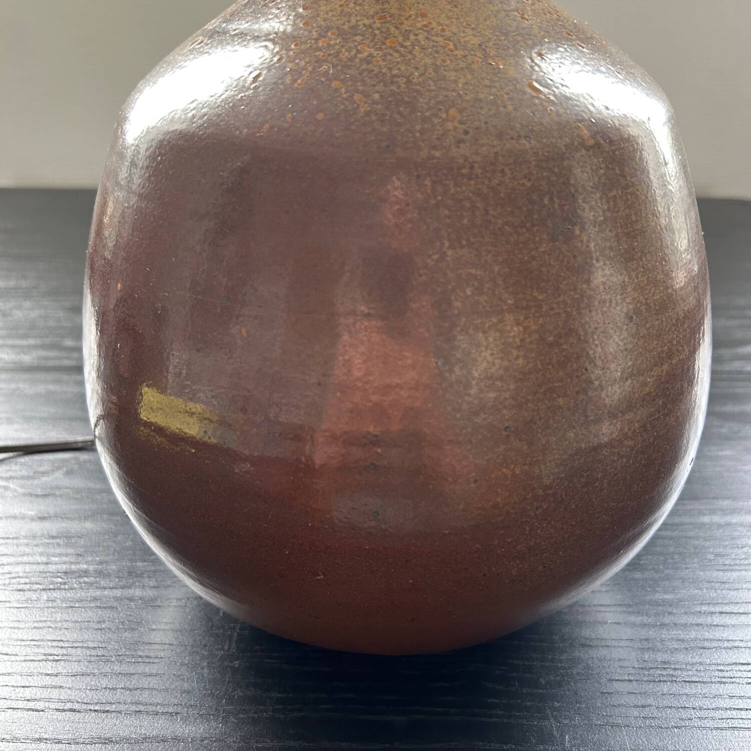Large 70's sandstone lamp