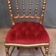 6 chaises de théâtre style Napoléon IIII