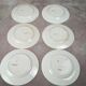 Set of 6 vintage Saintonge flat plates – semi-porcelain