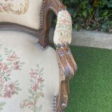 Basket bed and its two armchairs