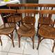 Suite de 6 chaises de bistrot Baumann vintage année 1930