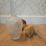 Carafe ou soliflore en verre taillé