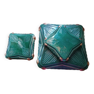 Art Deco ceramic trivets
