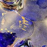 Tripod Ashtray Dish in Ceramic - Alcy Paris - Lustrous Enamel and Gold