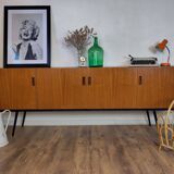 Scandinavian teak and metal sideboard