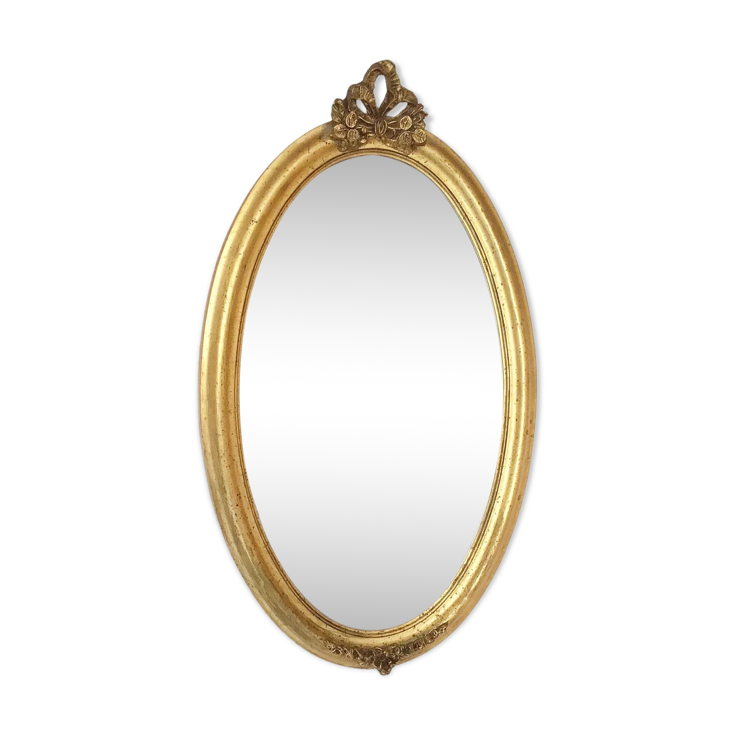 Vintage oval gilded mirror