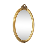 Vintage oval gilded mirror