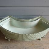 Perforated metal planter from the 1950s