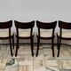 Ensemble de quatre chaises TON Tchécoslovaquie années 1960