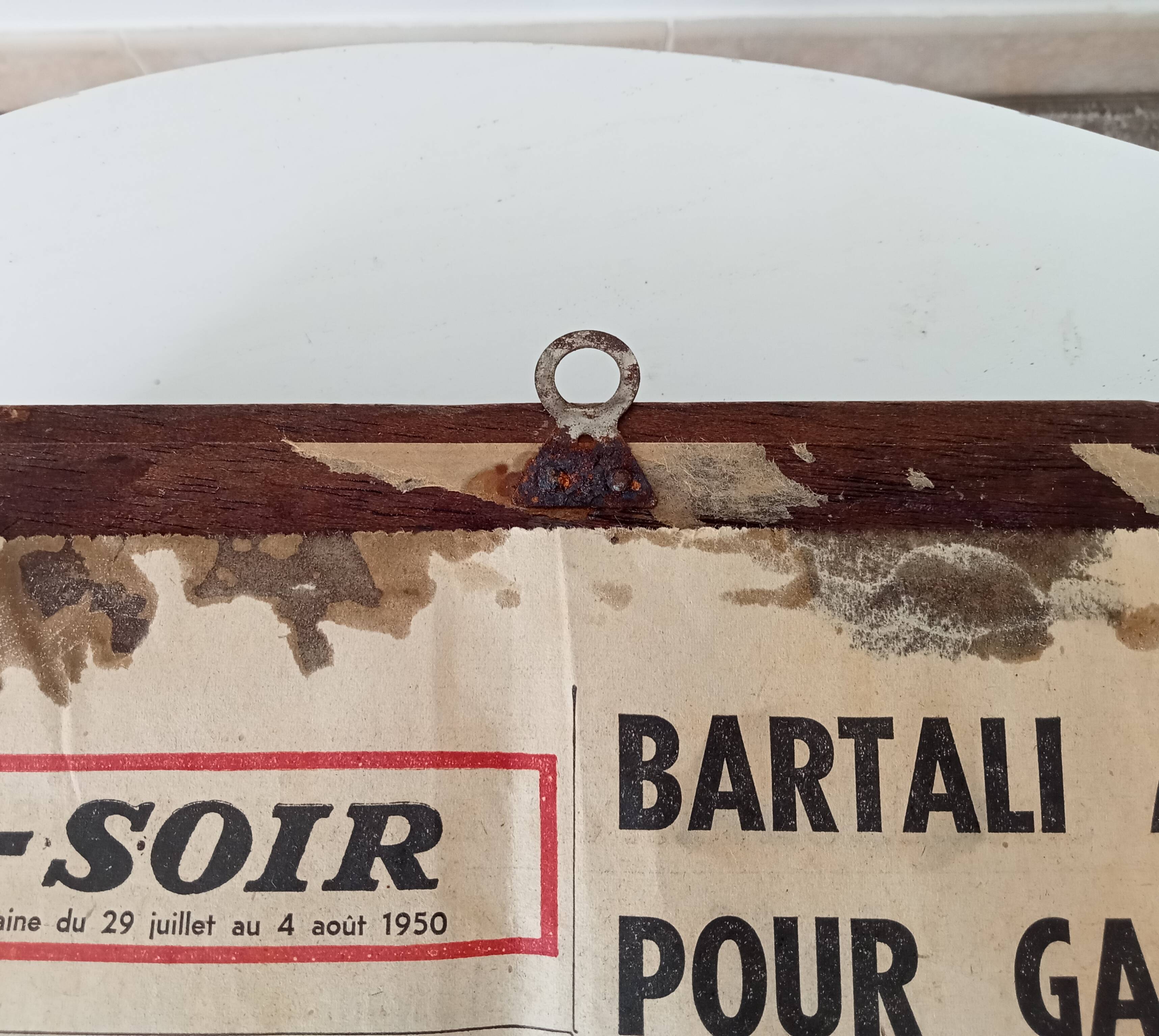 Vintage octagonal beveled mirror 50*40 cm