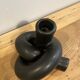 Black ceramic knot candle holder
