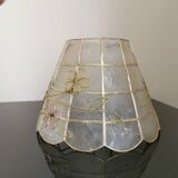 Mother-of-pearl and brass lampshade