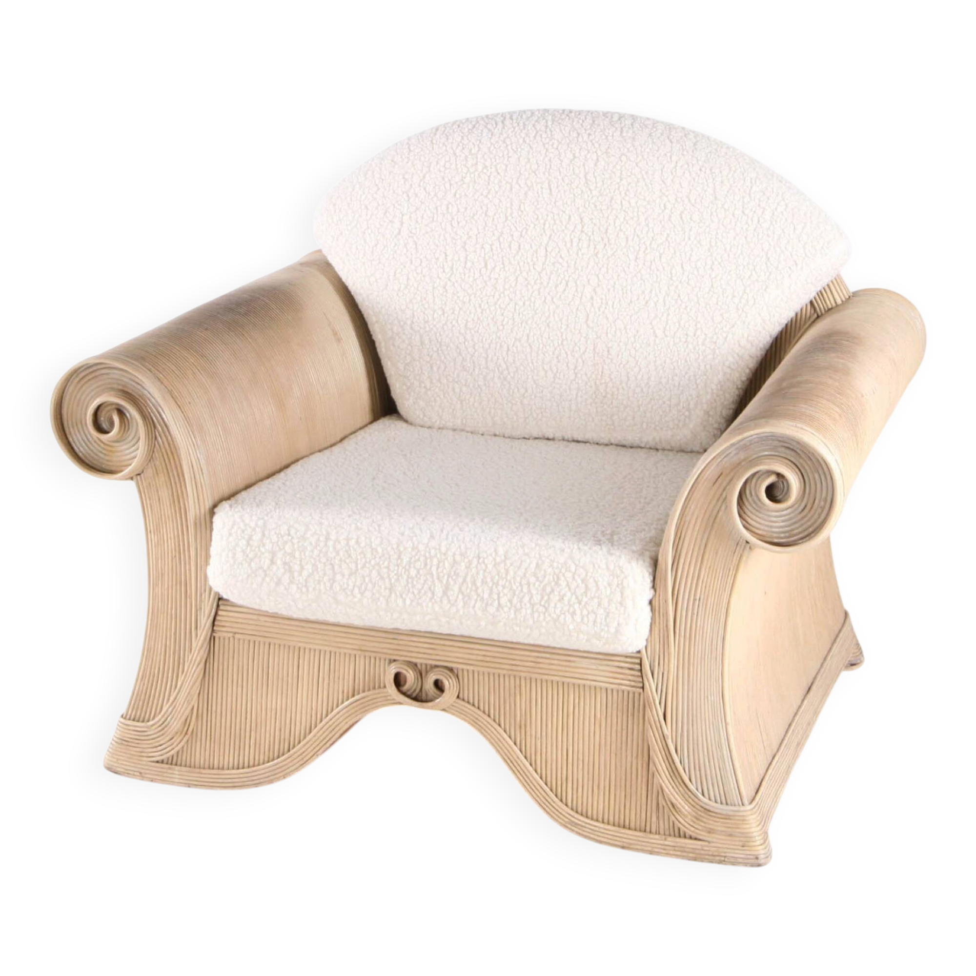 Rattan armchair by Betty Cobonpue