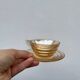 6 Italian amber glass coffee cups 1970s