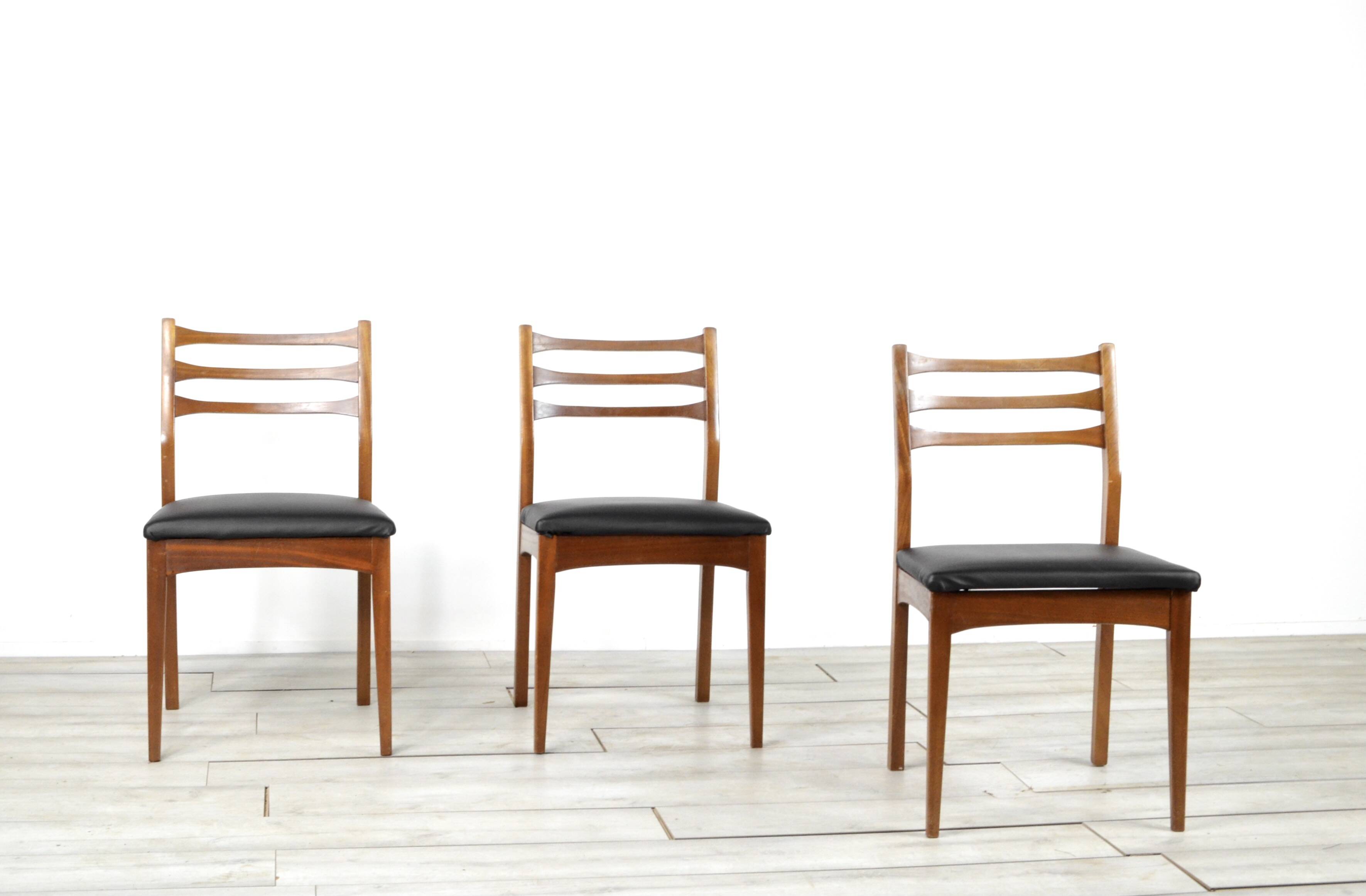 Set Of 4 Midcentury 'Meredew' Teak Chairs