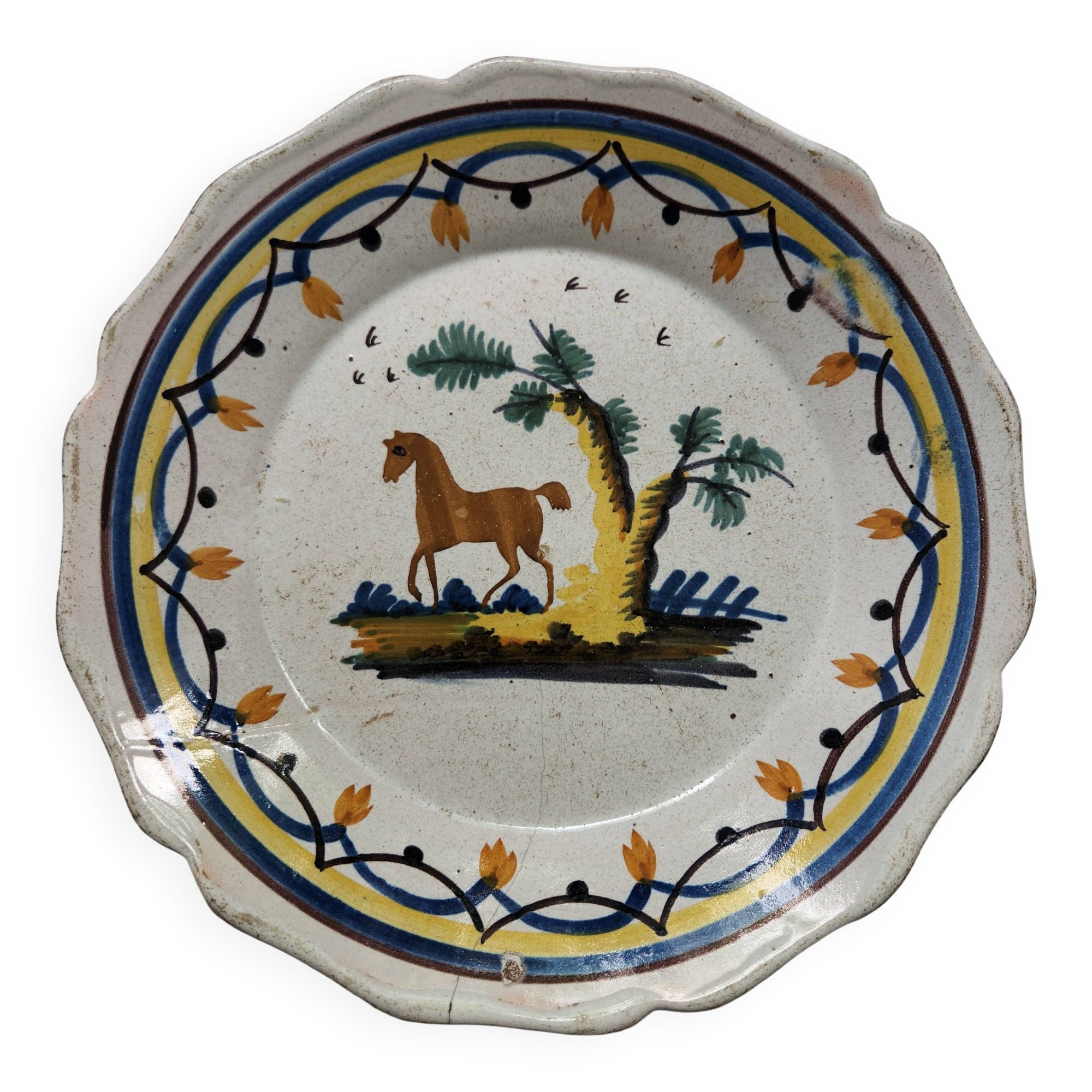 Nevers faience plate