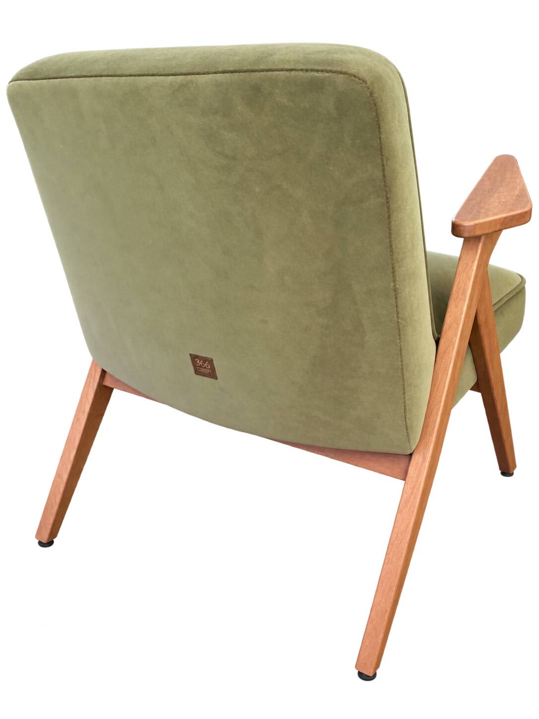 Paire de fauteuils Bunny 366  en velours Olive