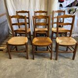 Chaises bistrot paillées
