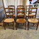 Chaises bistrot paillées