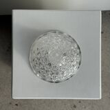 Small glass dish with vintage diamond points, a sparkle.