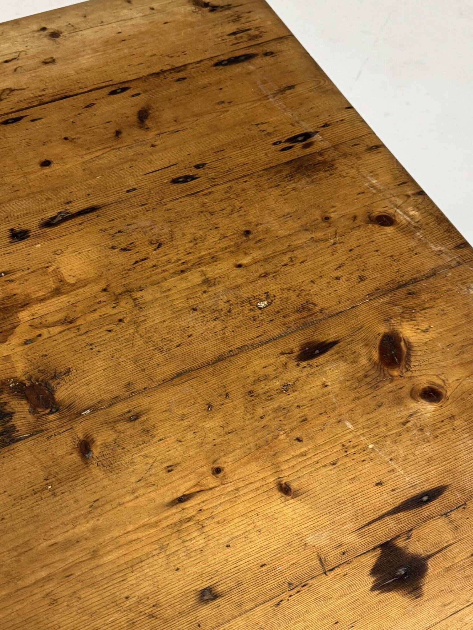 English antique pine dining table