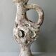 Openwork ceramic lamp from Vallauris, 70s