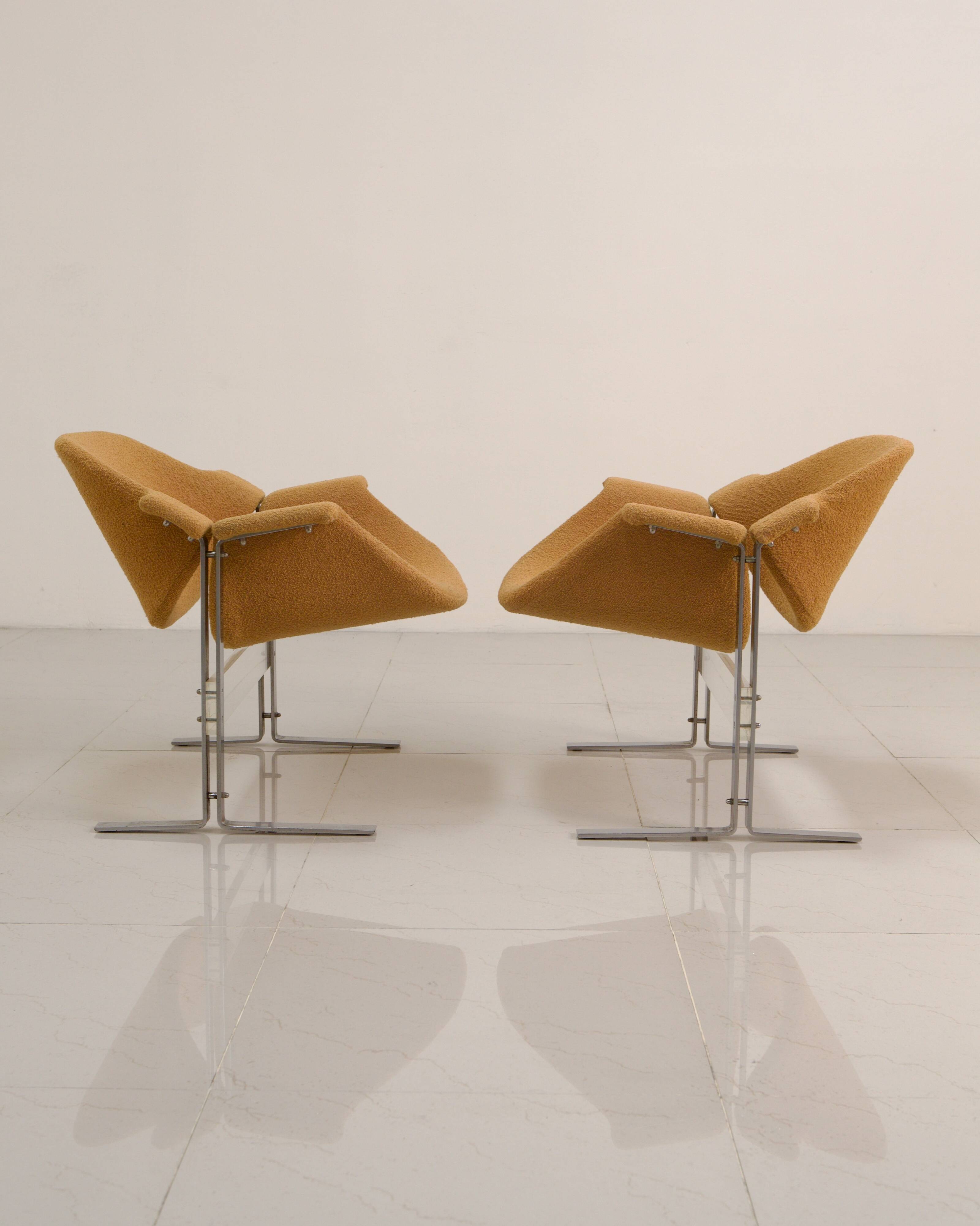 Pair of lounge chairs by Just B Meijer for Kembo 60's