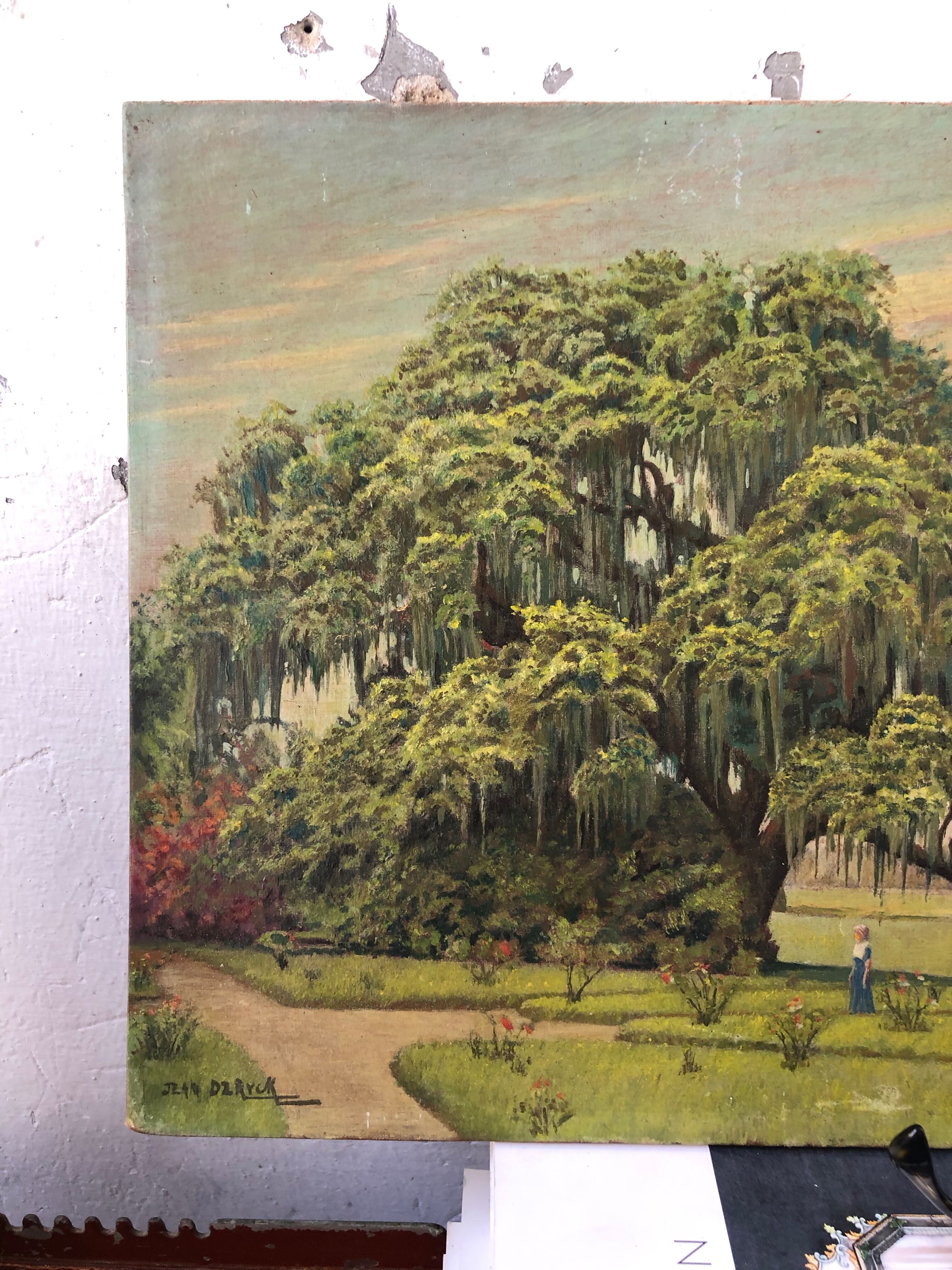Oil painting on cardboard J.Ryck