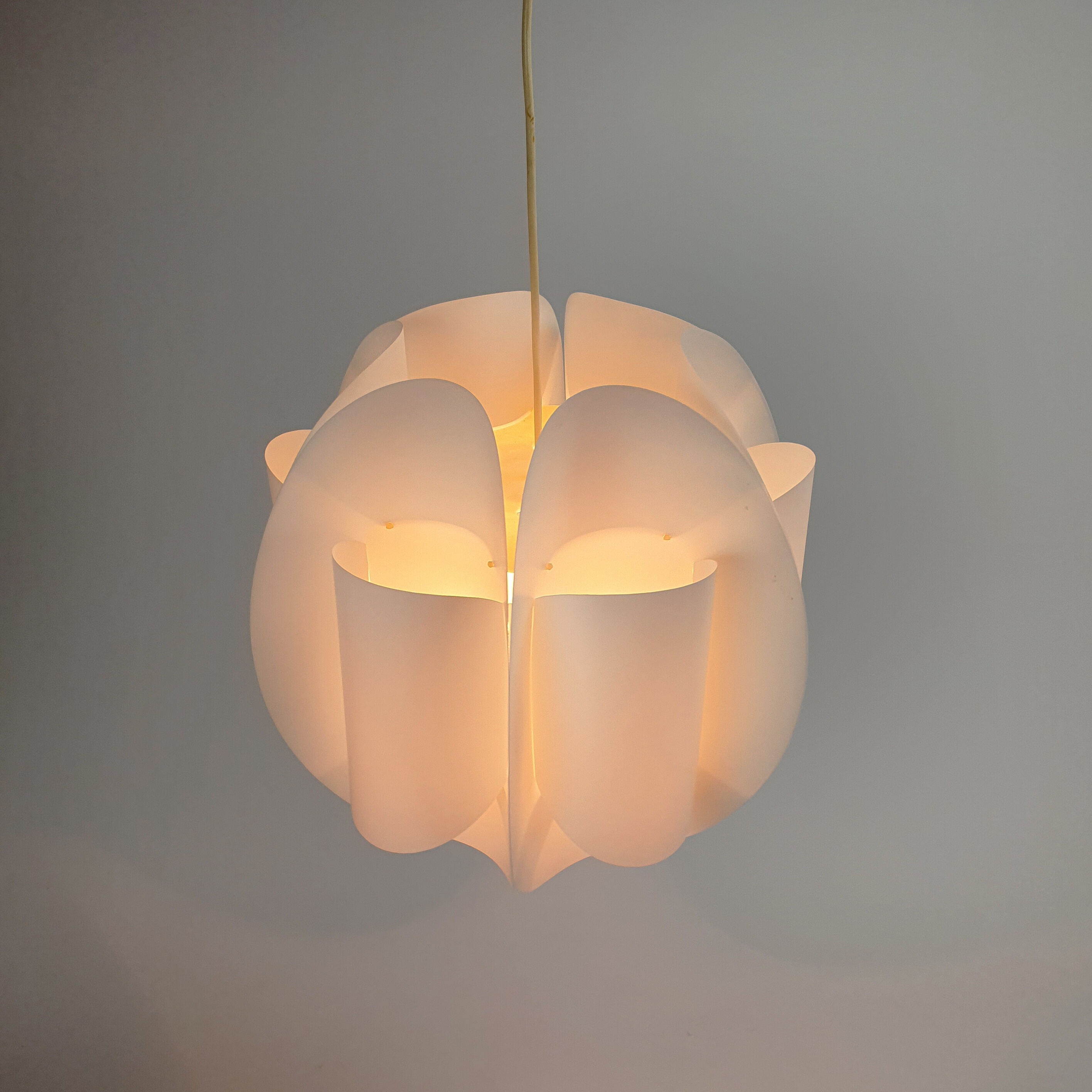Danish plastic maxi circle pendant, 1960s