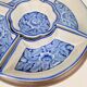 Vintage Chinese Blue Flower Porcelain Snack Bowl with Appetizer Bowls