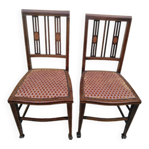 paire de chaises en acajou - 1920