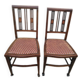 Pair of mahogany chairs 1920