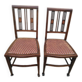 Pair of mahogany chairs 1920