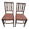 Paire de chaises en acajou 1920
