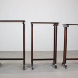 Art Deco Nesting Tables in Mahogany Veneer, 1930s, Czechoslovakia