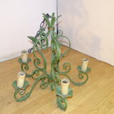 1950 painted metal chandelier